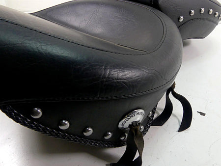 2002 Harley FLSTCI Softail Heritage Mustang 17" Wide Studded Seat Set 75094 {{ shop.shopifyCountryName }} - Mototech271