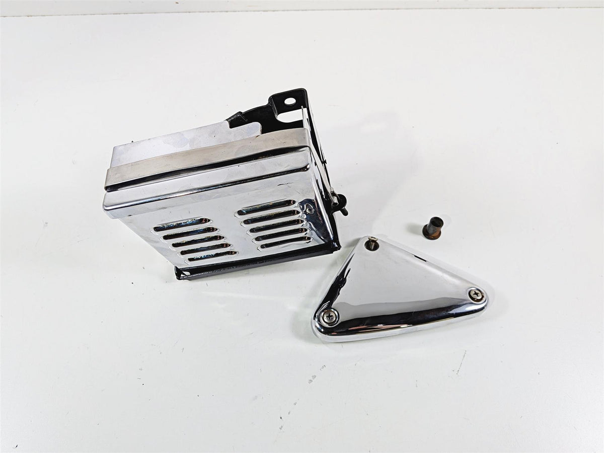 1995 Harley XL883 Sportster Hugger Battery Holder, Cover & Triangle 66194-94A {{ shop.shopifyCountryName }} - Mototech271