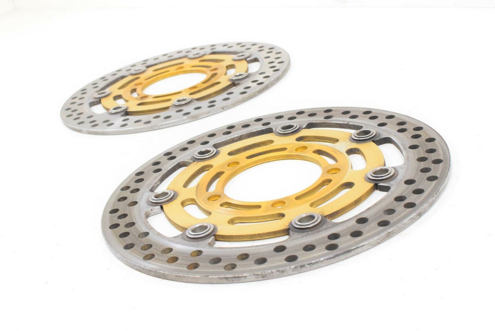 2003 Kawasaki ZX6R ZX636 Ninja Front Brake Disc Rotor Set 41080-1529-488 {{ shop.shopifyCountryName }} - Mototech271