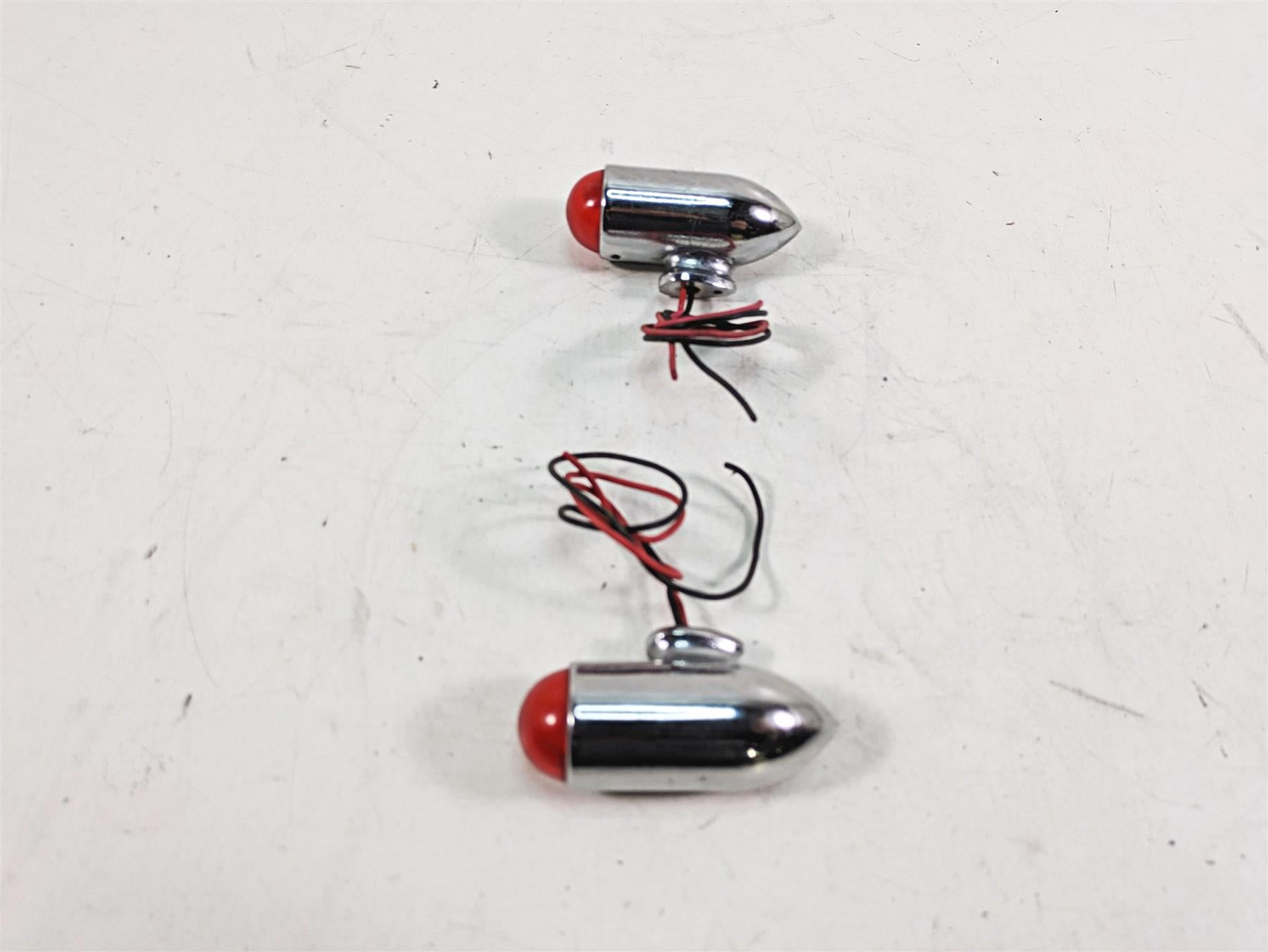1999 Harley Touring FLHTC Electra Glide Trunk Side Light Lamp Chrome Set {{ shop.shopifyCountryName }} - Mototech271