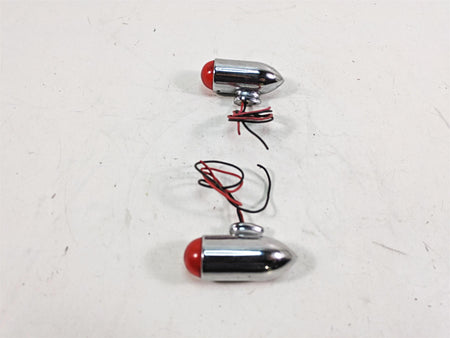 1999 Harley Touring FLHTC Electra Glide Trunk Side Light Lamp Chrome Set {{ shop.shopifyCountryName }} - Mototech271