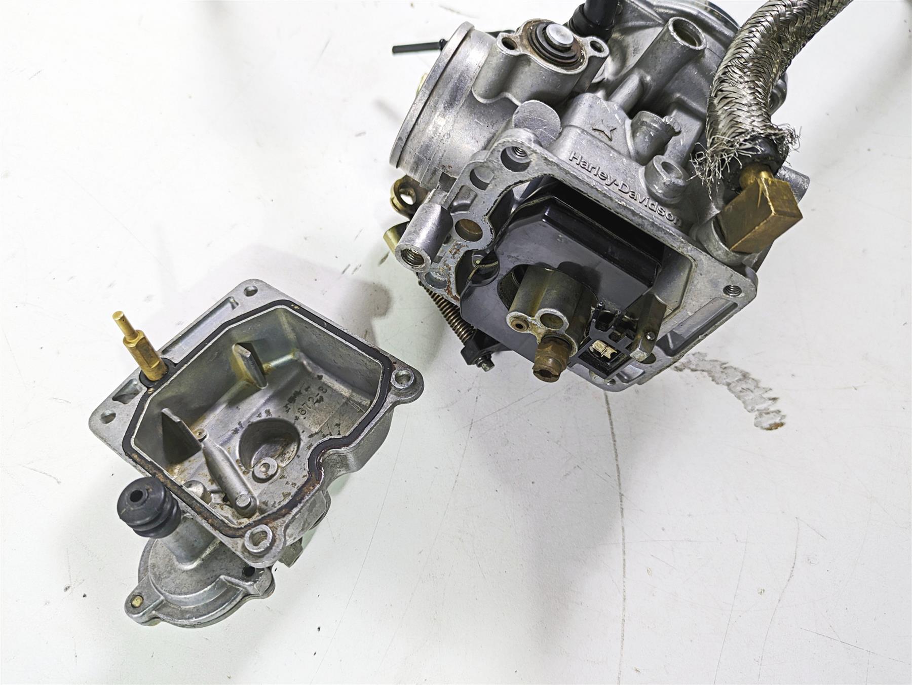 2003 Harley Dyna FXDL Low Rider 100TH Carburetor Carb & Intake 27421-99C {{ shop.shopifyCountryName }} - Mototech271