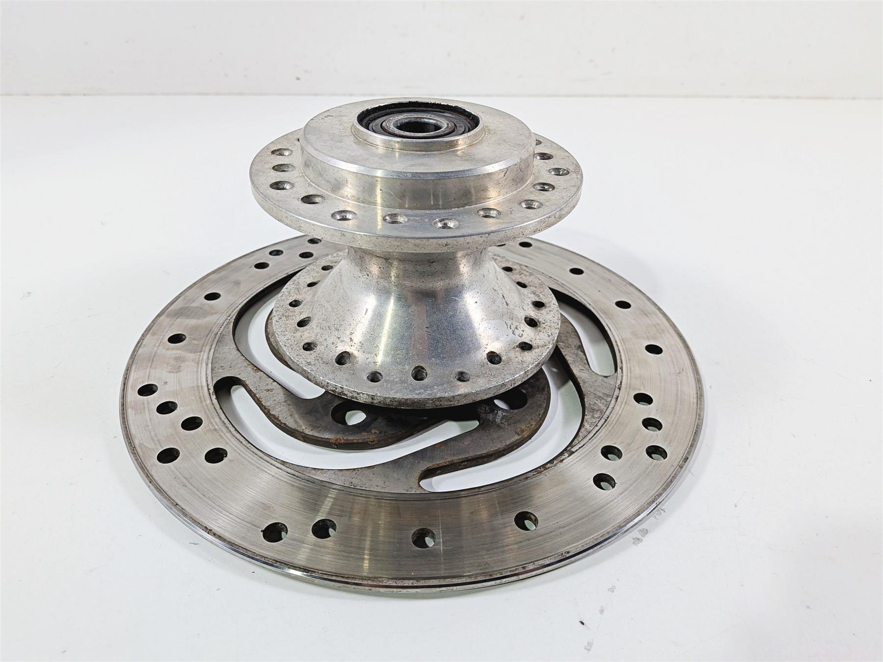 2003 Harley Sportster XL1200 Front Spoke Wheel Hub + Brake Disc Set 43105-05A {{ shop.shopifyCountryName }} - Mototech271