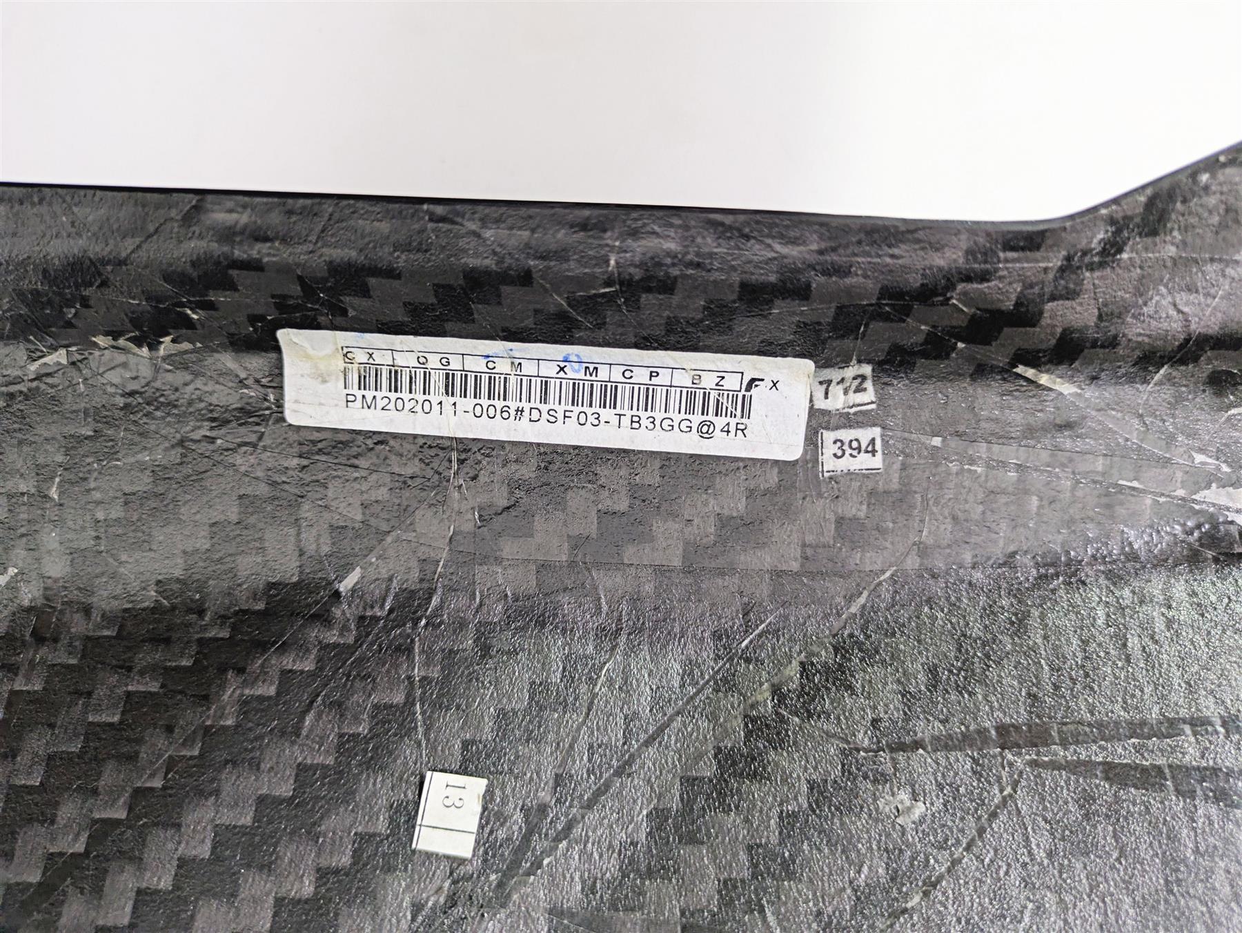 2010 Ducati Streetfighter 1098 S Z4 Front Right Lower Carbon Cover Fairing {{ shop.shopifyCountryName }} - Mototech271
