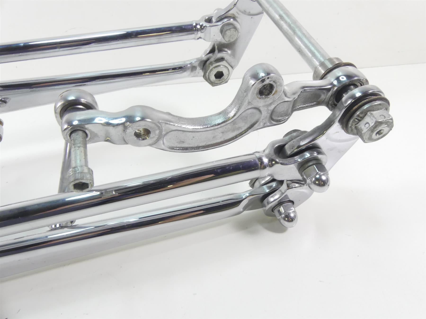 1993 Harley FXSTS Softail Springer Straight Front End Chrome Fork +Axle 45569-88 {{ shop.shopifyCountryName }} - Mototech271