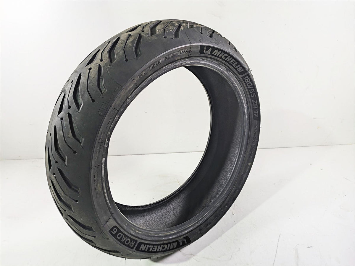 Used Rear Motorcycle Tire Michelin Road 6 180/55 ZR 17 3528701593043 {{ shop.shopifyCountryName }} - Mototech271