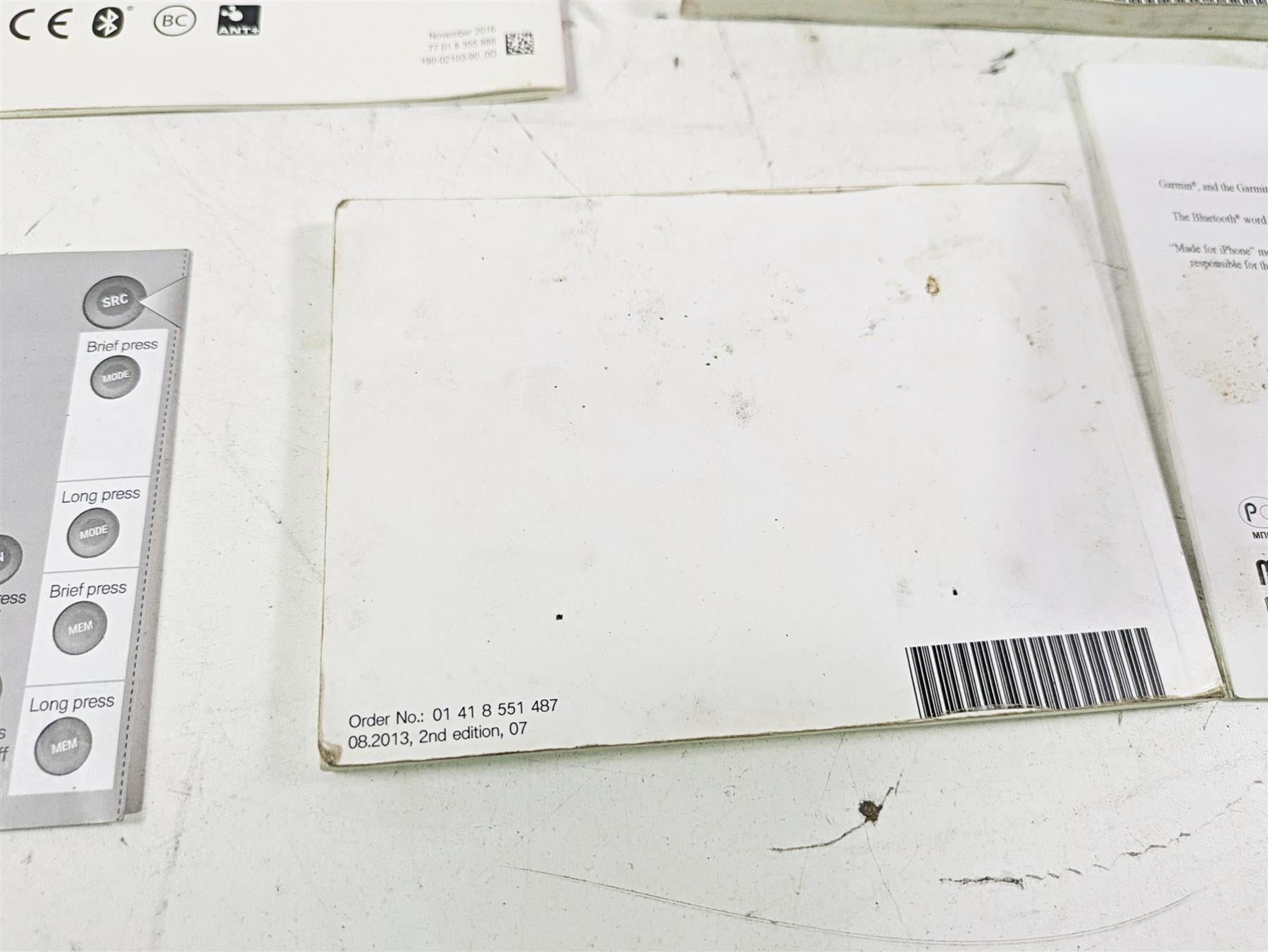 2015 BMW K1600 GT K48 Owners Manual & Repair Guides 01418557007 {{ shop.shopifyCountryName }} - Mototech271