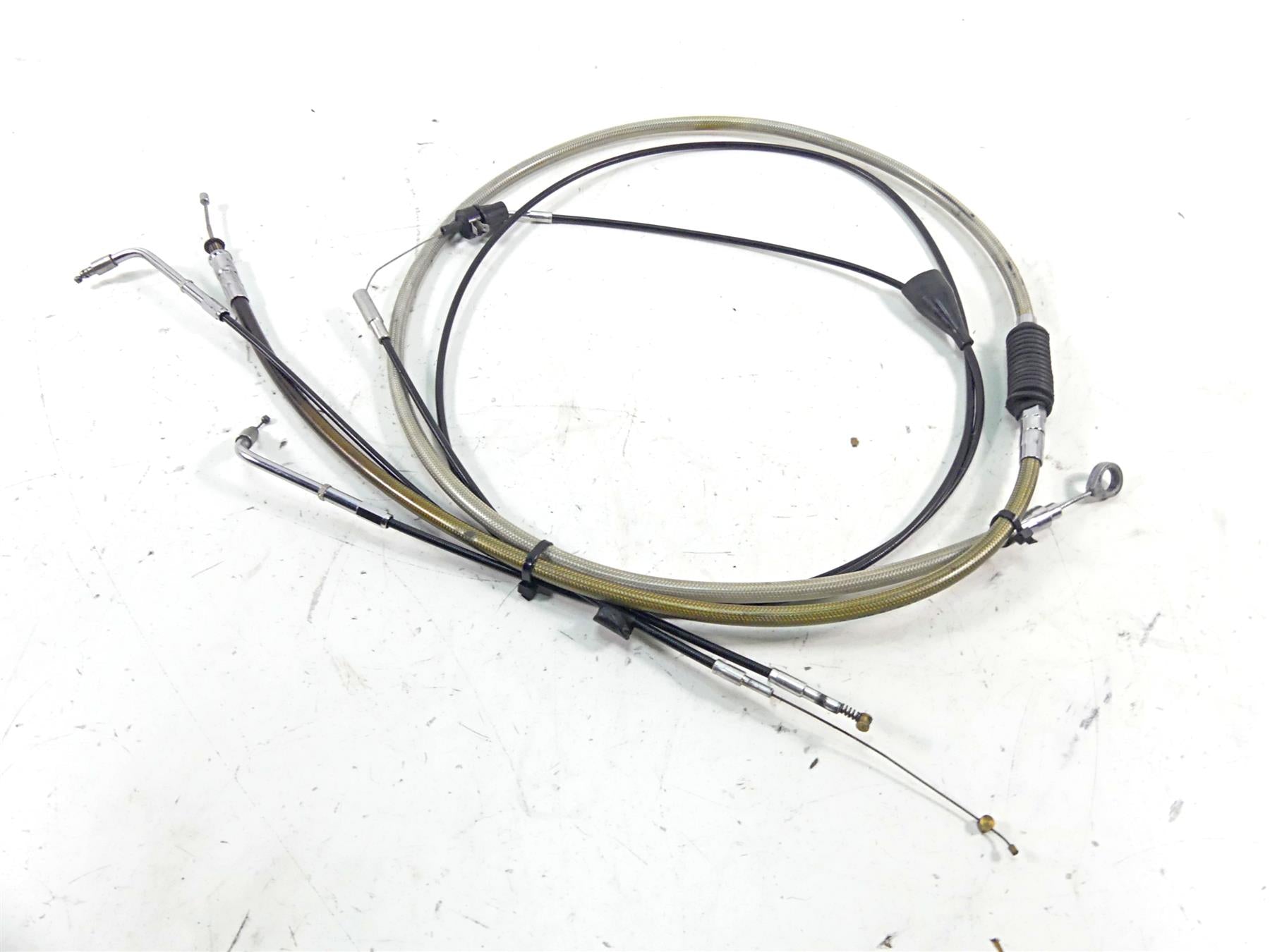 2002 Harley Touring FLHTC Electra Glide 16" Ape Hanger Clutch & Throttle Cable {{ shop.shopifyCountryName }} - Mototech271