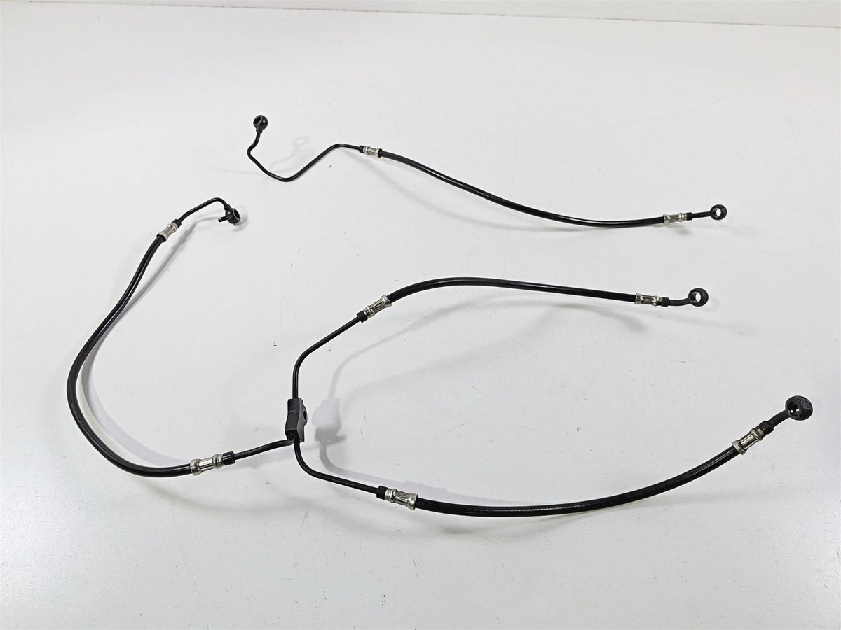 2013 Harley VRSCDX Night Rod Special Front Abs Brake Line Hose Set 41800135-Mototech271