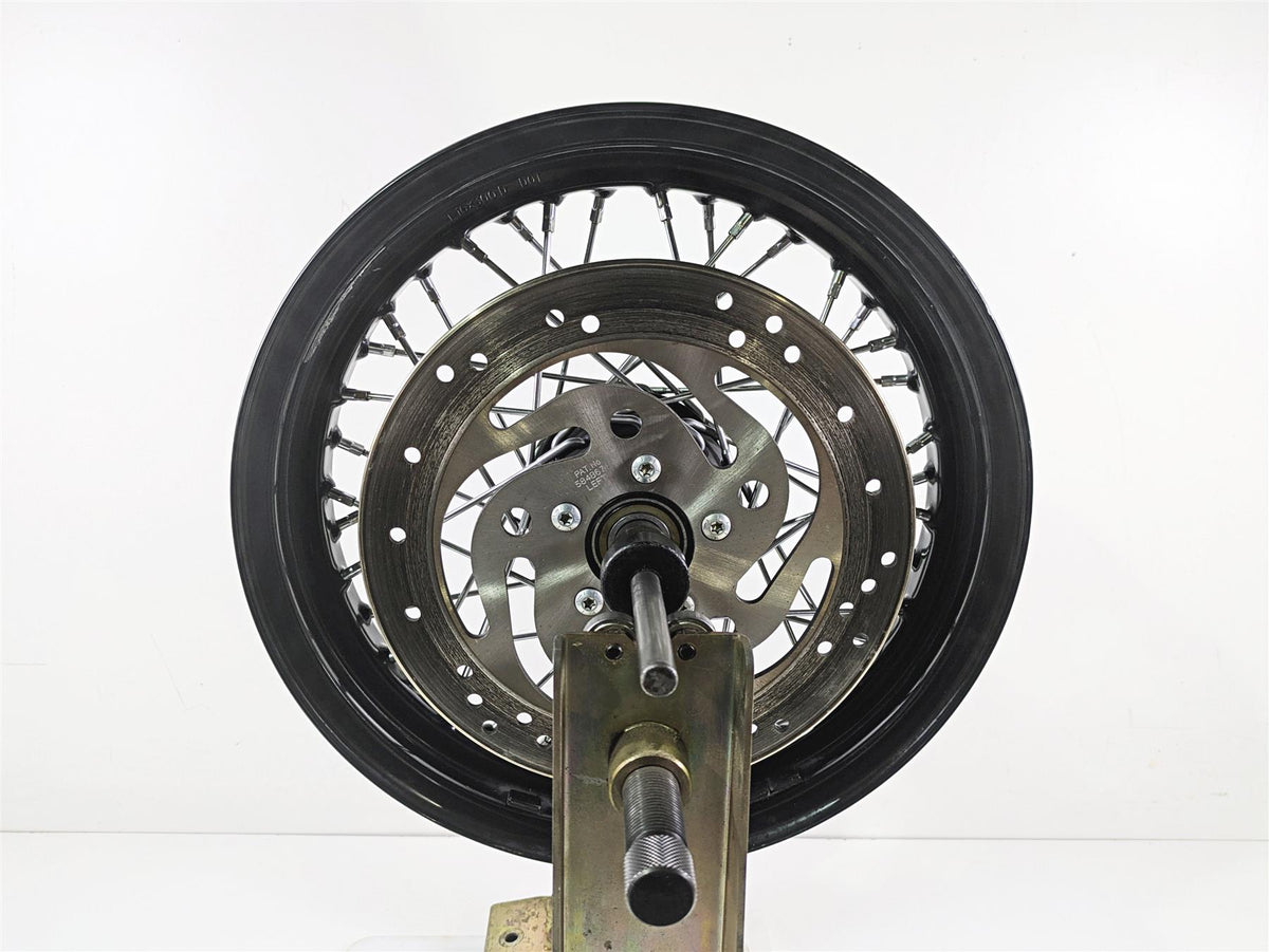 2014 Harley FLS Softail Slim Front Wheel Rim 16x3 DENT & Rotor 55107-12 {{ shop.shopifyCountryName }} - Mototech271