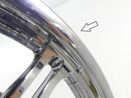 2009 Harley FXDL Dyna Low Rider Slotted 6 Spoke 19x2.5 Chrome Wheel - Read {{ shop.shopifyCountryName }} - Mototech271
