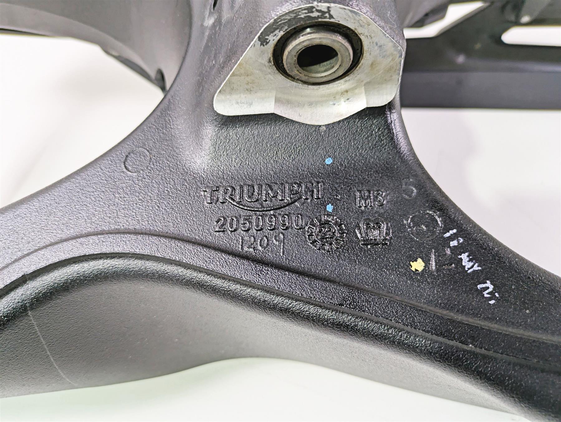 2024 Triumph Tiger 900 GT Rear Swingarm Swing Arm & Axle T2050983 T2050990 {{ shop.shopifyCountryName }} - Mototech271