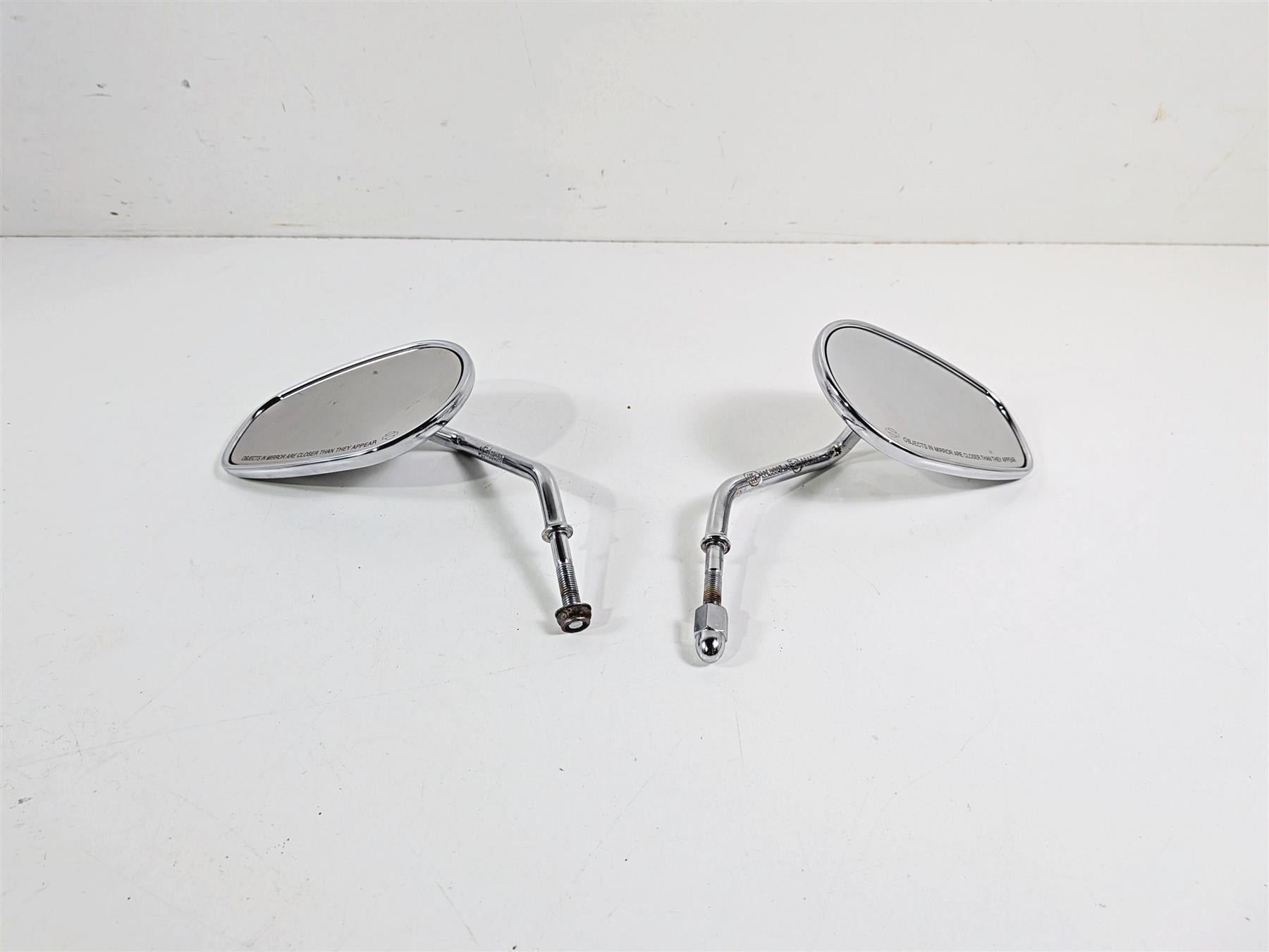 2006 Harley Sportster XL883 Low Rear View Mirror Set Chrome 91846-03B 91848-03B {{ shop.shopifyCountryName }} - Mototech271