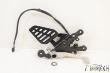 Load image into Gallery viewer, 2012 Yamaha YZFR6 YZF R6 Front Right Footpeg Mount &amp; Brake Pedal 2C0-27443-10-00
