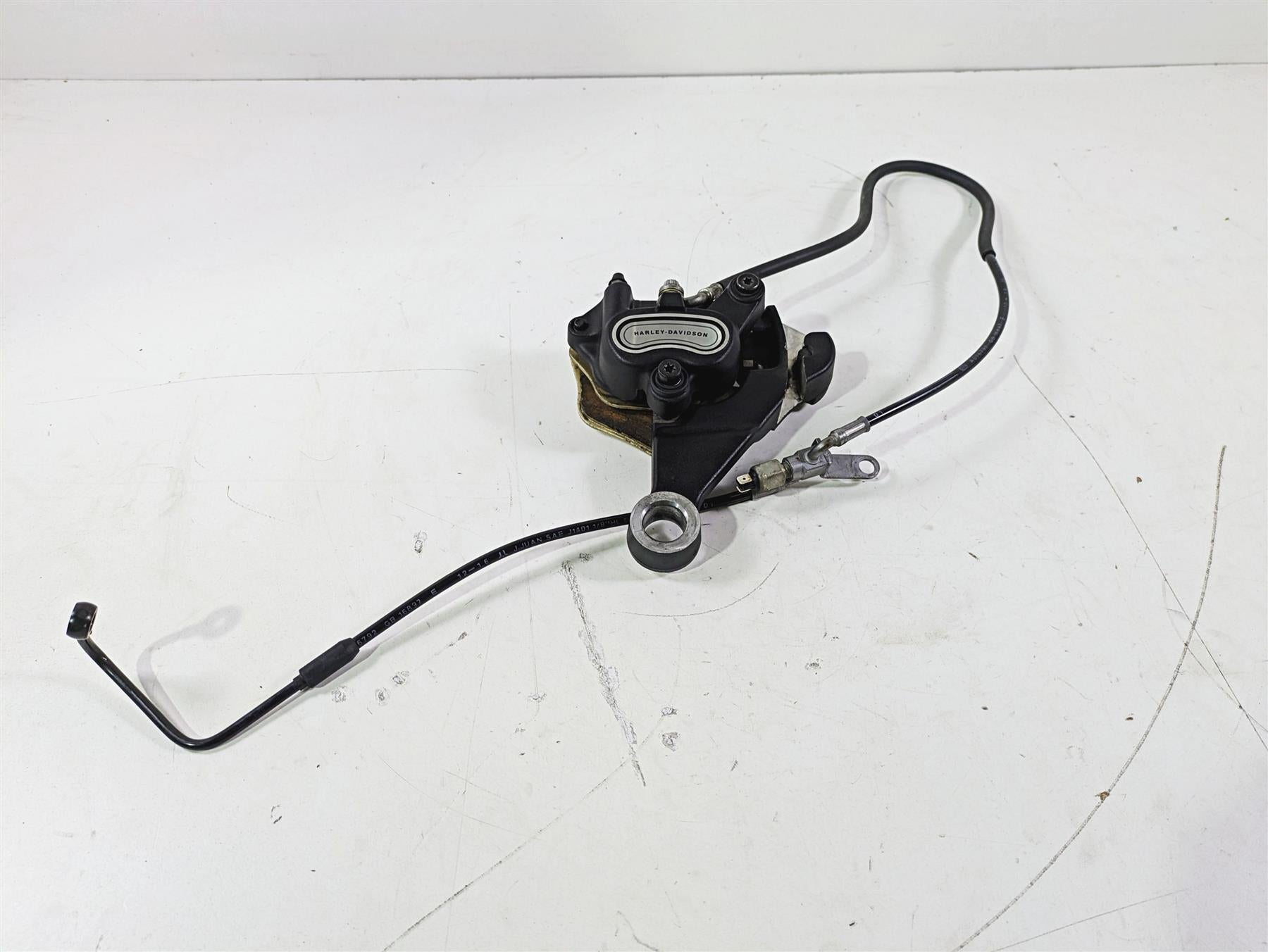 2017 Harley FLS Softail Slim Rear Brake Caliper 25mm + Mount & Line  41300097