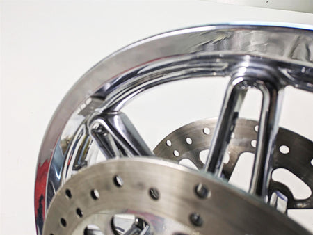 2014 Harley Touring FLHTK Electra Glide 17x3 Chisel Custom Front Wheel 43300057 {{ shop.shopifyCountryName }} - Mototech271