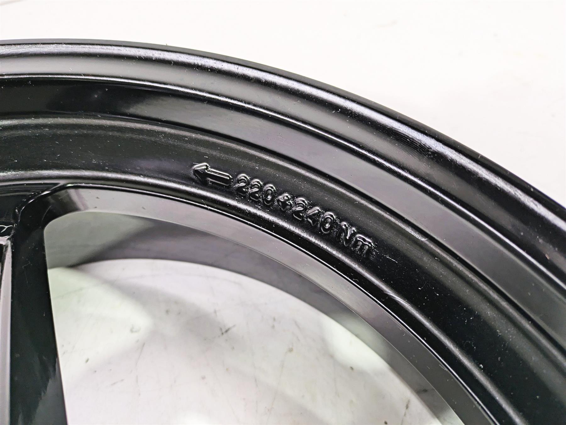 2022 MV Agusta F3 800 Rosso Straight Black Rear Wheel Rim 17x5.5 80A0C3289 {{ shop.shopifyCountryName }} - Mototech271