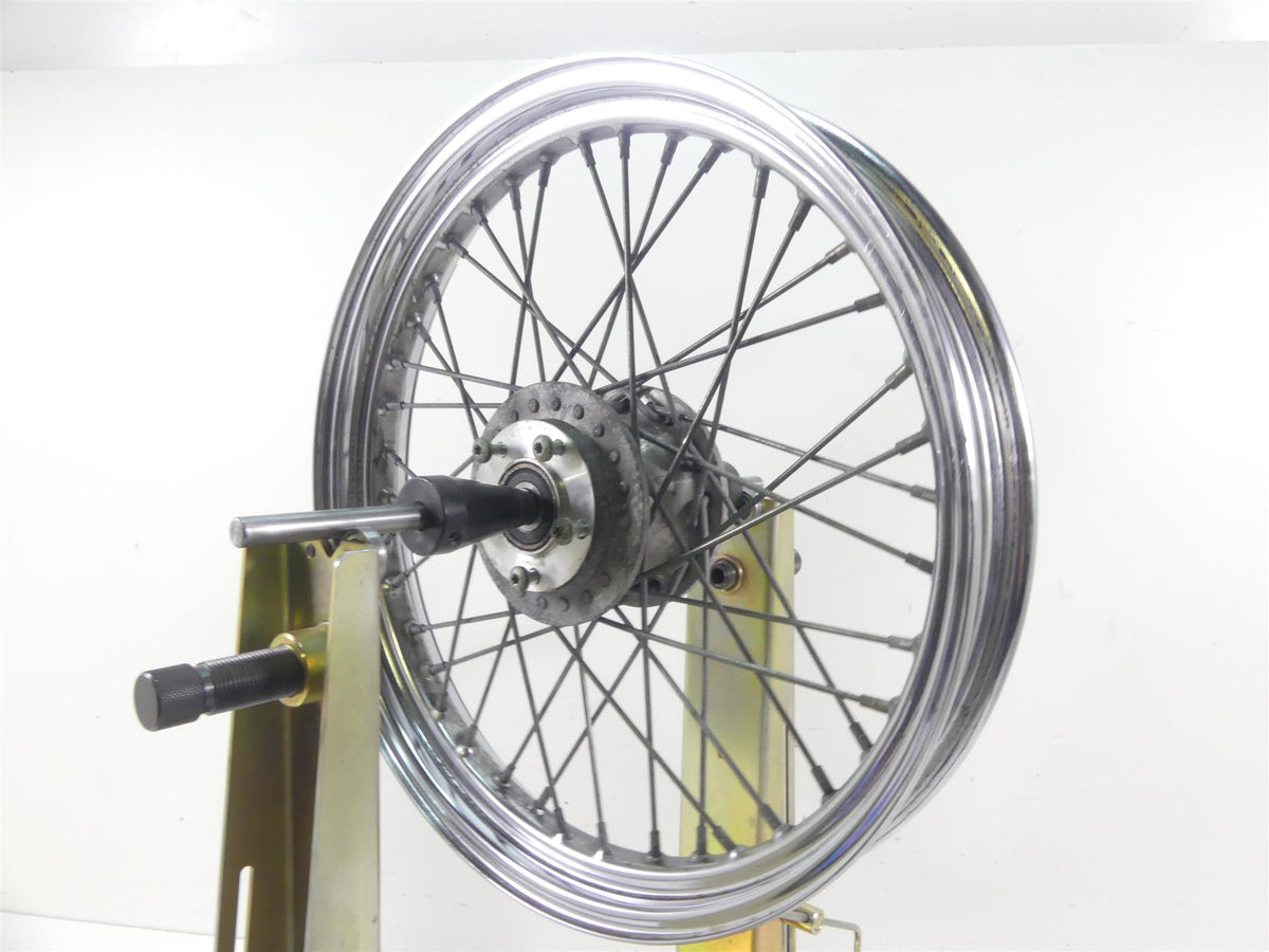 2000 Harley Dyna FXR4 CVO Super Glide Front Chrome Wheel Rim 19x2.5 43547-05 {{ shop.shopifyCountryName }} - Mototech271