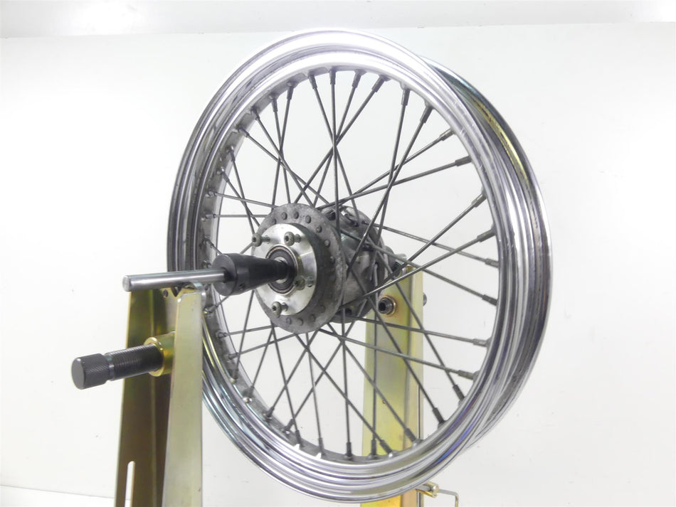 2000 Harley Dyna FXR4 CVO Super Glide Front Chrome Wheel Rim 19x2.5 43547-05 {{ shop.shopifyCountryName }} - Mototech271