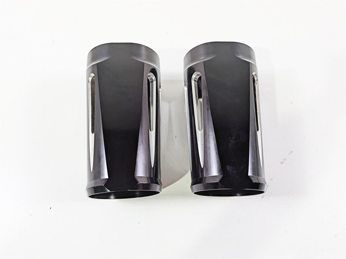 1993 Harley Touring FLHTCU Electra Glide Deep Cut Aluminum Fork Covers Aftermarket {{ shop.shopifyCountryName }} - Mototech271