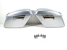 Load image into Gallery viewer, 2012 Harley FLD Dyna Switchback Saddlebag Set Brilliant Silver Pearl 90200018BDK | Mototech271
