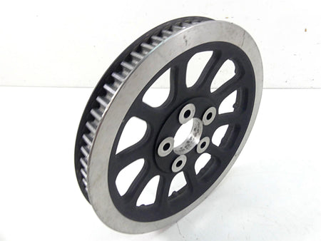 2007 Harley Touring FLHRC Road King Rear Drive Belt Pulley 66T - Read 37781-07 {{ shop.shopifyCountryName }} - Mototech271