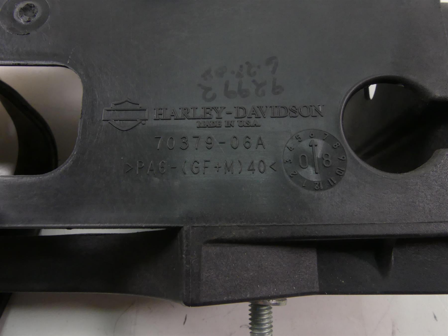 2009 Harley FXDF Dyna Fat Bob Battery Tray & Black Wrinkle Cover 70379-06B {{ shop.shopifyCountryName }} - Mototech271