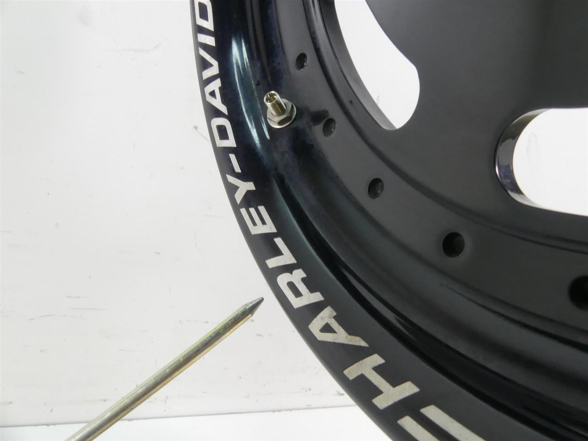 2014 Harley Dyna FXDF Fat Bob Straight Front Black Wheel Rim 16x3 43300254 {{ shop.shopifyCountryName }} - Mototech271