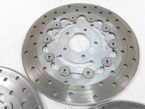 2004 Harley Softail FXSTD SE CVO Deuce Front Rear Brake Rotor Disc Set 44858-02A | Mototech271