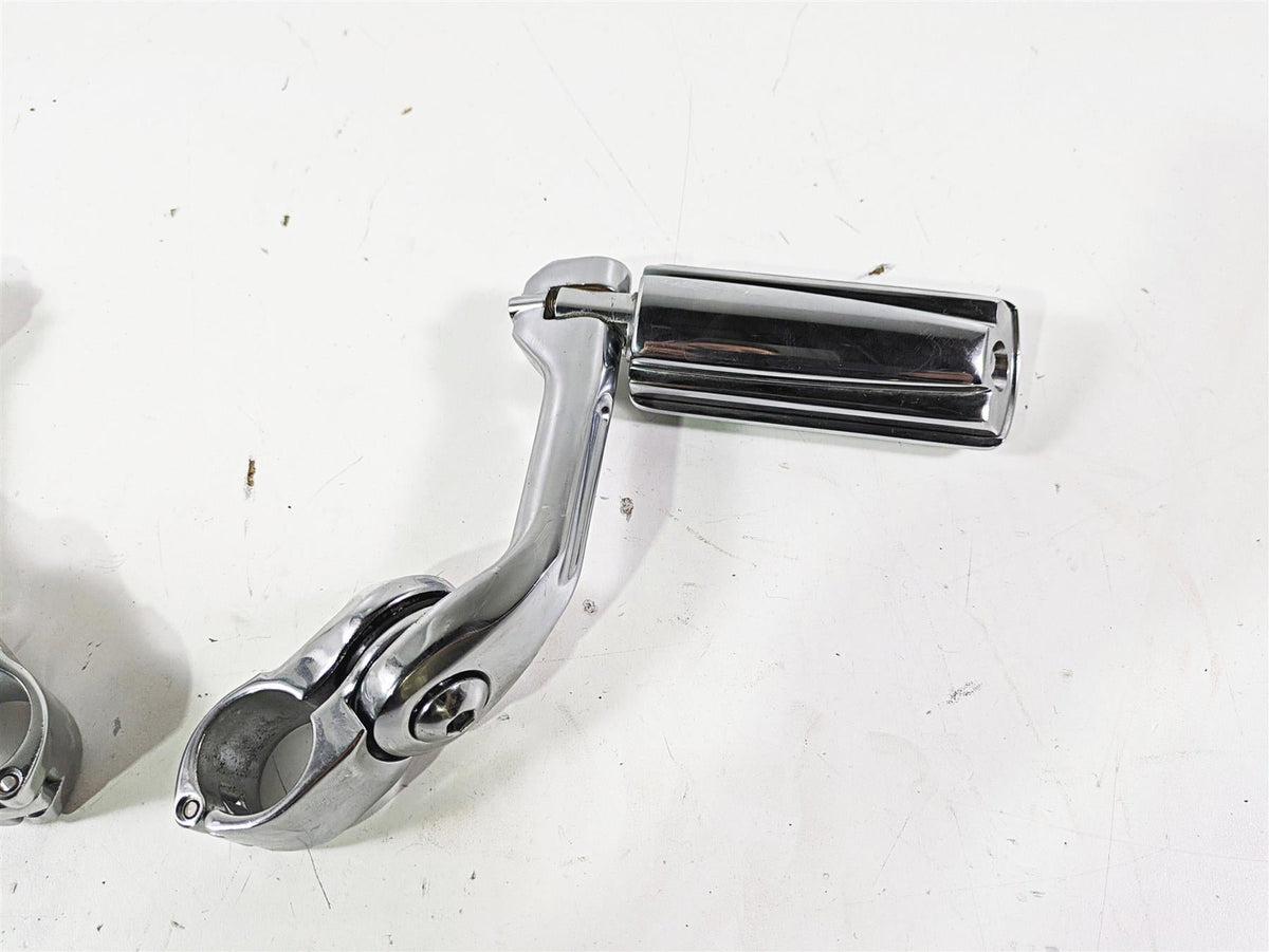2008 Harley Touring FLHTCU E-Glide 105TH Oem Adjustable Chrome Highway Pegs {{ shop.shopifyCountryName }} - Mototech271