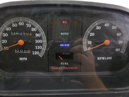 1989 Harley Touring FLTC Tour Glide Speedometer Gauge Instrument - 36K 67000-85F {{ shop.shopifyCountryName }} - Mototech271