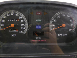 1989 Harley Touring FLTC Tour Glide Speedometer Gauge Instrument - 36K 67000-85F