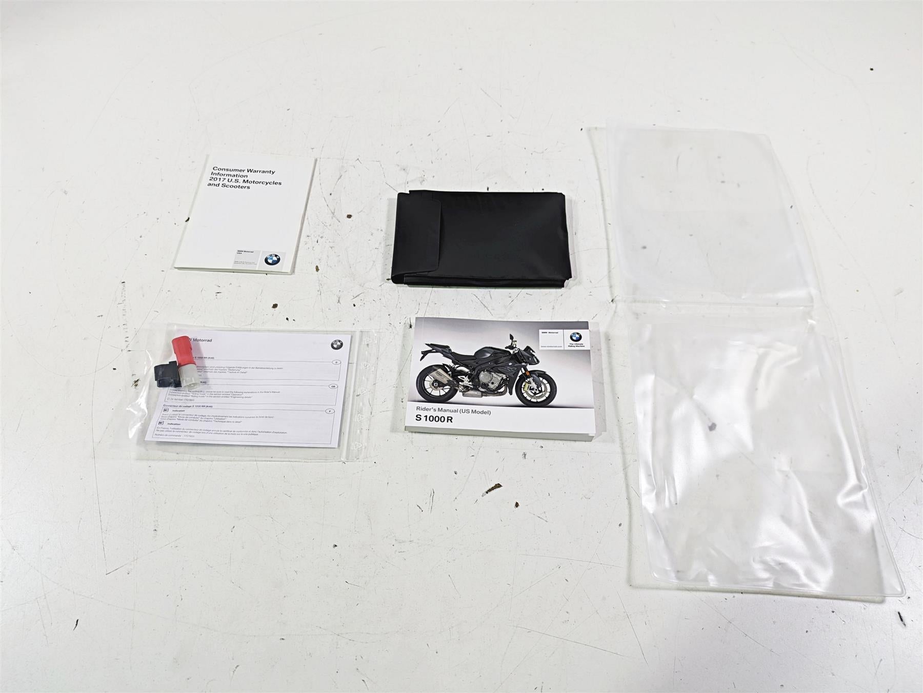 2017 BMW S1000R K47 Owners Manual Booklet & Bag Set 01408387927 {{ shop.shopifyCountryName }} - Mototech271