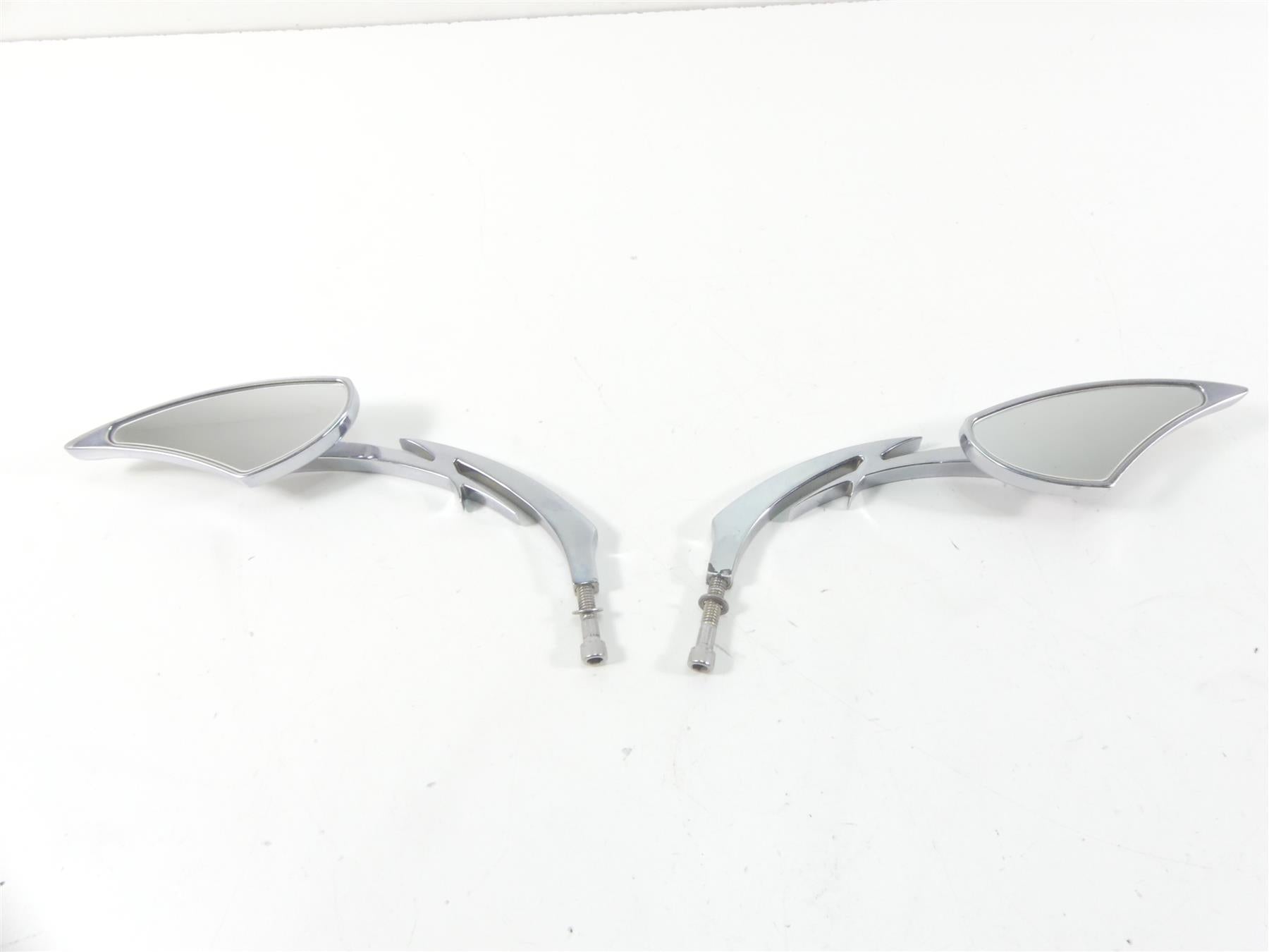 2012 Harley Touring FLHX Street Glide Aftermarket Chrome Rear View Mirror Set {{ shop.shopifyCountryName }} - Mototech271