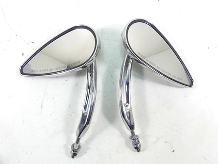 2002 Harley FLSTCI Softail Heritage Willi G Skull Teardrop Mirror Set 91315-04 {{ shop.shopifyCountryName }} - Mototech271