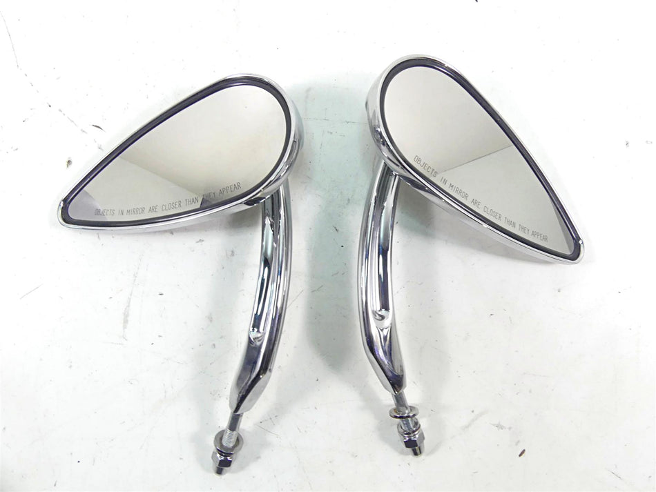 2002 Harley FLSTCI Softail Heritage Willi G Skull Teardrop Mirror Set 91315-04 {{ shop.shopifyCountryName }} - Mototech271