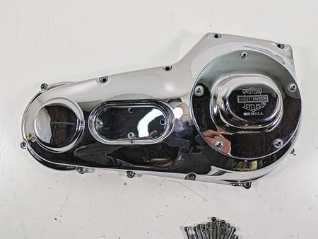 1999 Harley Dyna FXDL Low Rider Outer Primary Drive Chrome Clutch Cover 60506-99 {{ shop.shopifyCountryName }} - Mototech271