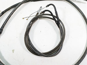 2009 Harley FXDF Dyna Fat Bob Brake Line Clutch Throttle Cable Set 9.5" Riser | Mototech271