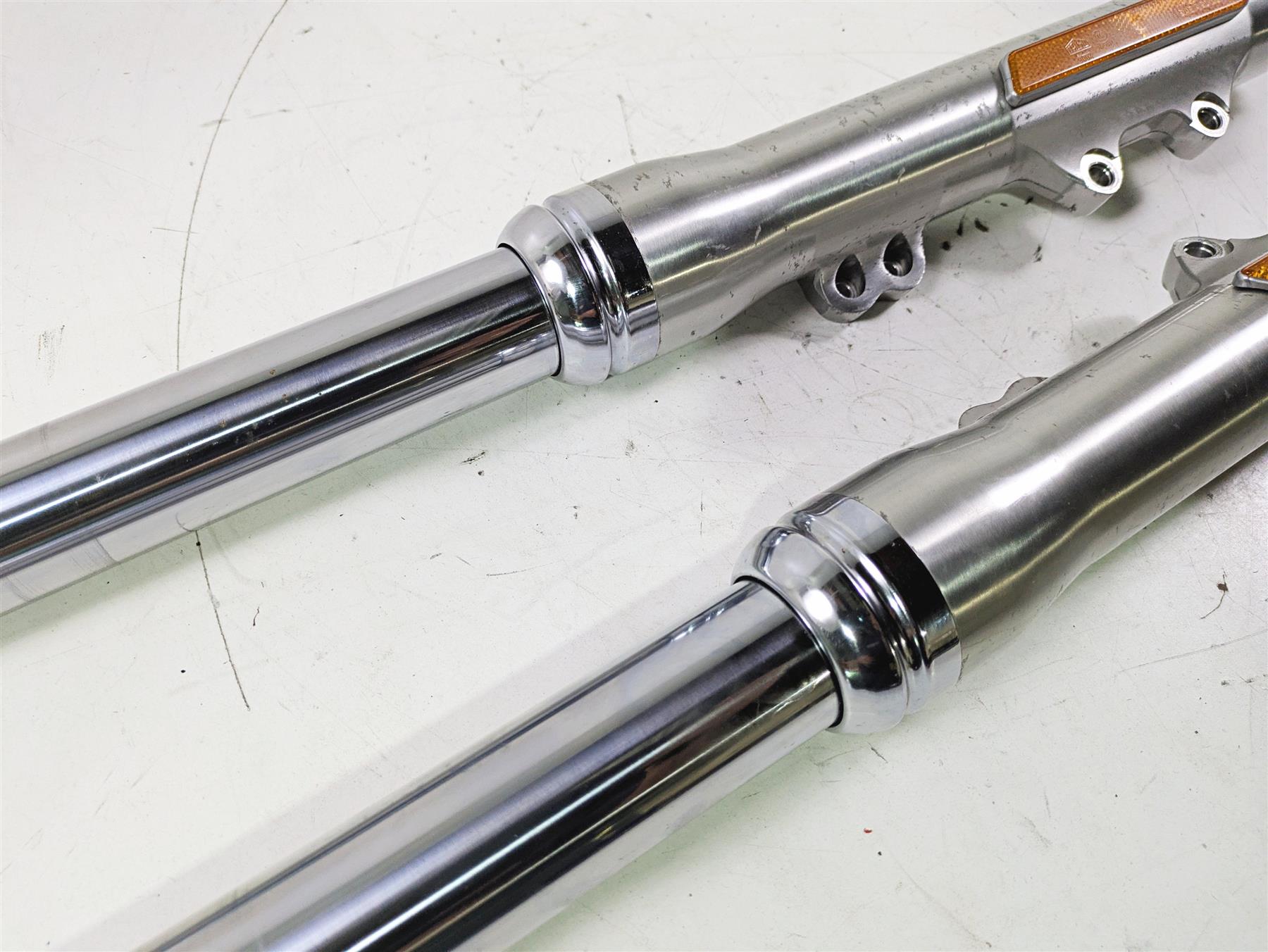 2015 Harley FXDL Dyna Low Rider Front Fork Legs Dual Caliper READ 45400051 {{ shop.shopifyCountryName }} - Mototech271