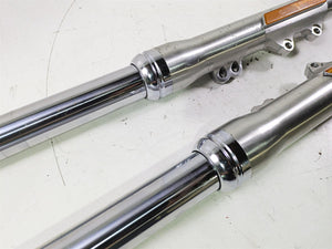 2015 Harley FXDL Dyna Low Rider Front Fork Legs Dual Caliper READ 45400051
