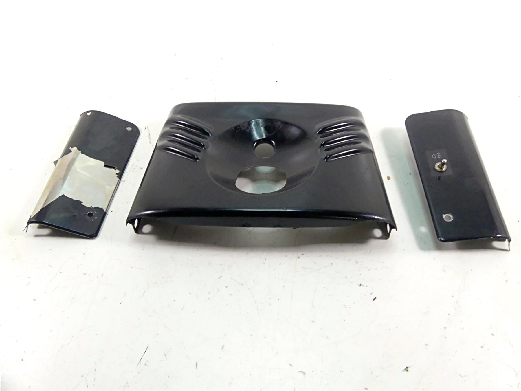 2013 Harley Softail FLSTFB Fat Boy Lo Headlight Fork Cover Panel Set 67987-10BHP {{ shop.shopifyCountryName }} - Mototech271