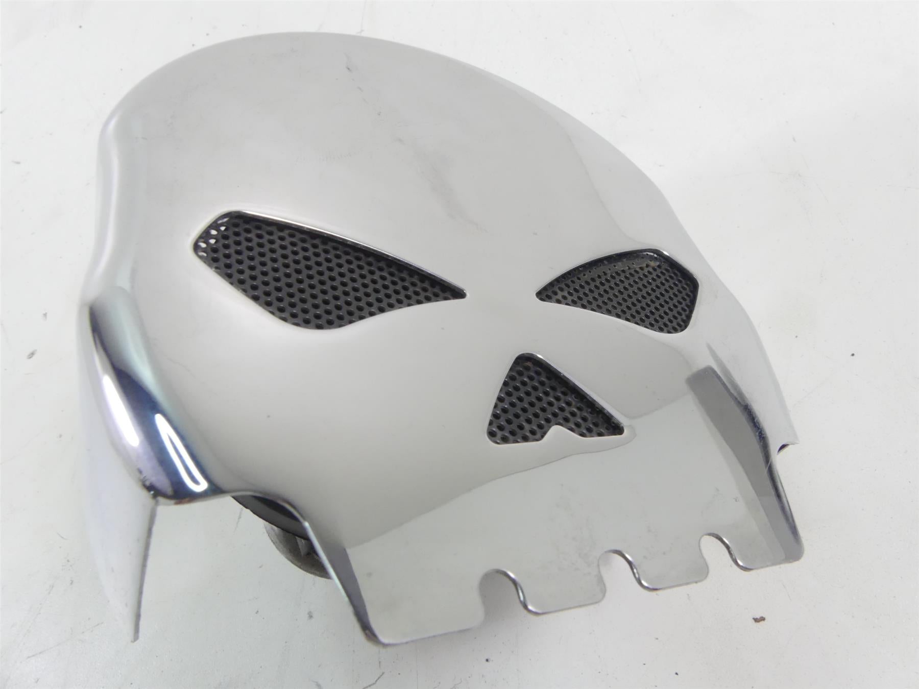 2005 Harley FXDWGI Dyna Wide Glide Horn With Chrome Skull Cover 61300478A {{ shop.shopifyCountryName }} - Mototech271