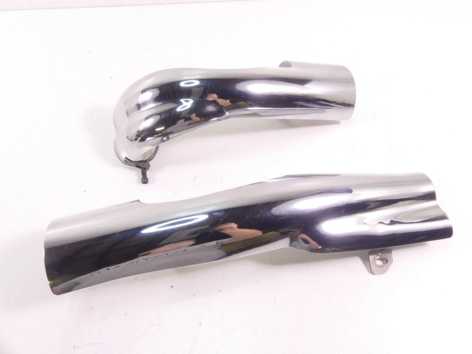 2010 Victory Vision Tour Mid Pipe Chrome Cover Heat Shield Set 1261795 1261794 {{ shop.shopifyCountryName }} - Mototech271