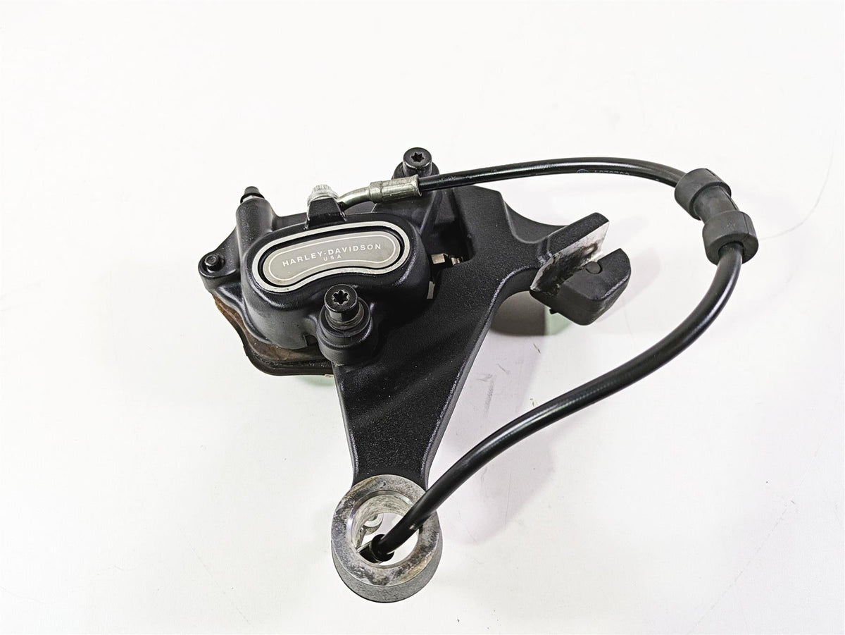 2014 Harley FXDL Dyna Low Rider Rear Brake Caliper + Bracket Line 25mm 40908-08 {{ shop.shopifyCountryName }} - Mototech271