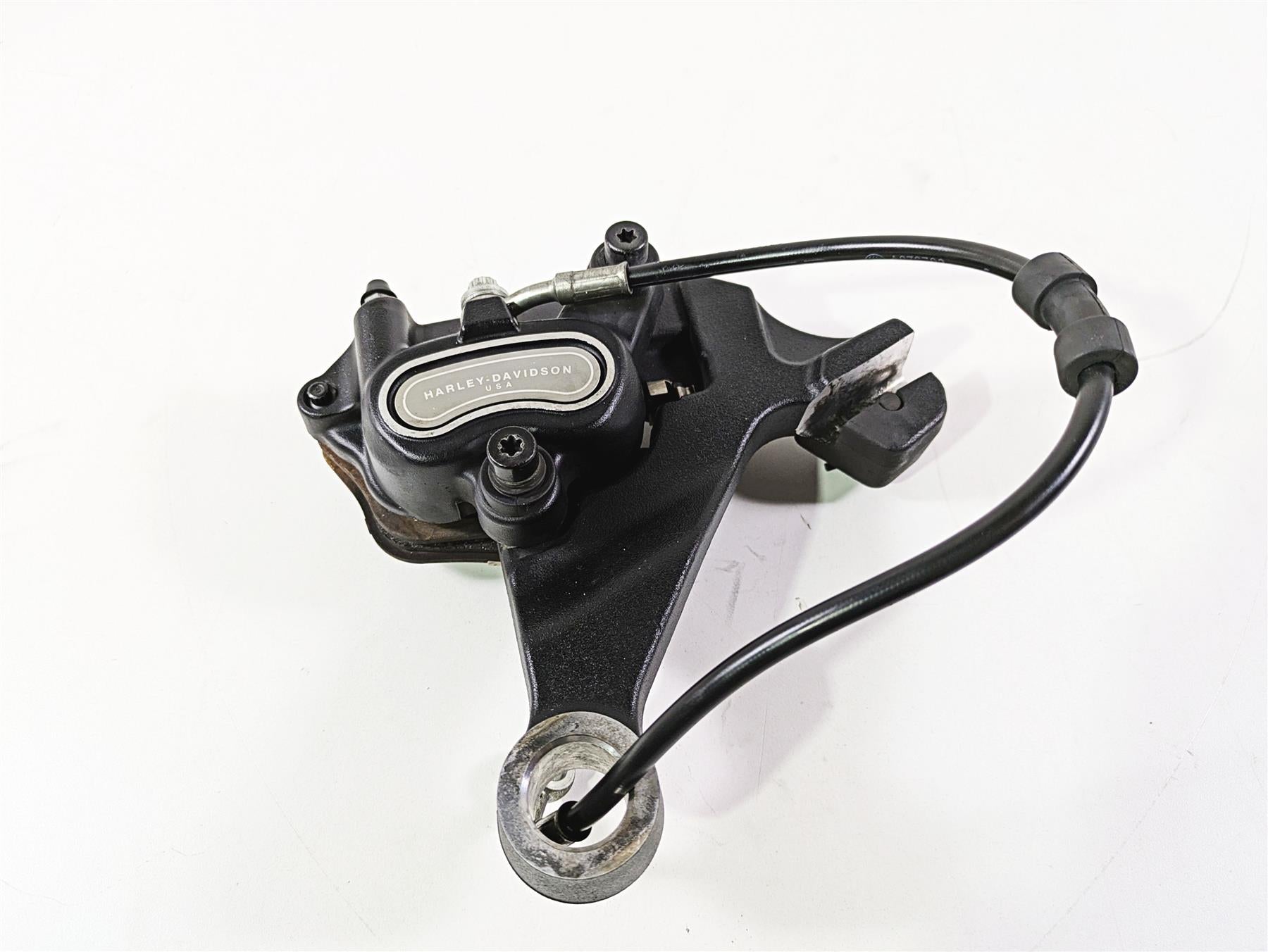2014 Harley FXDL Dyna Low Rider Rear Brake Caliper + Bracket Line 25mm 40908-08 | Mototech271