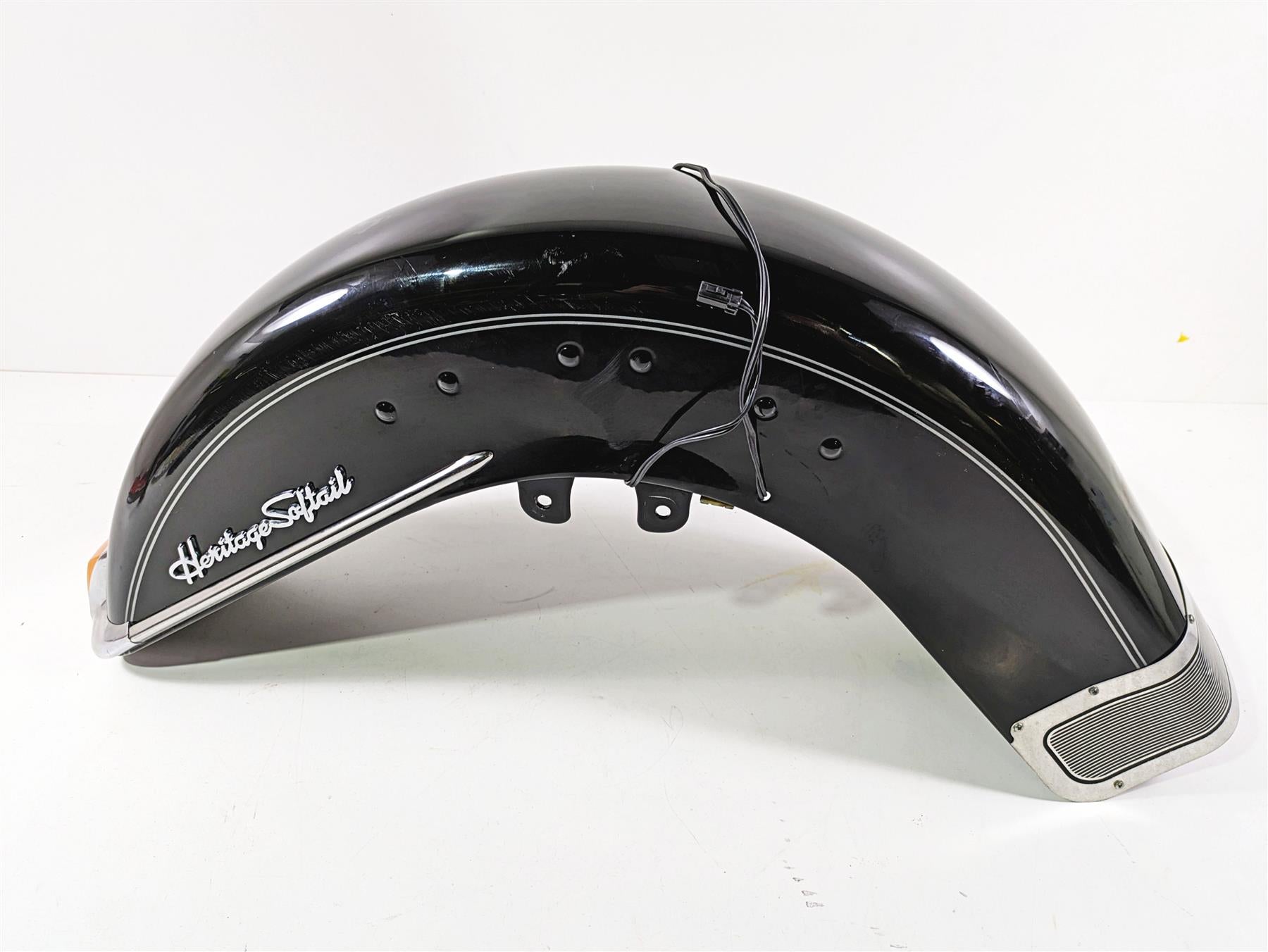 2008 Harley FLSTC Softail Heritage Front Fender Vivid Blavck - Read 59129-03