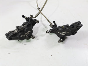 2006 Triumph Rocket 3 Front Brake Caliper Set & Lines T2020837 T2020388 | Mototech271
