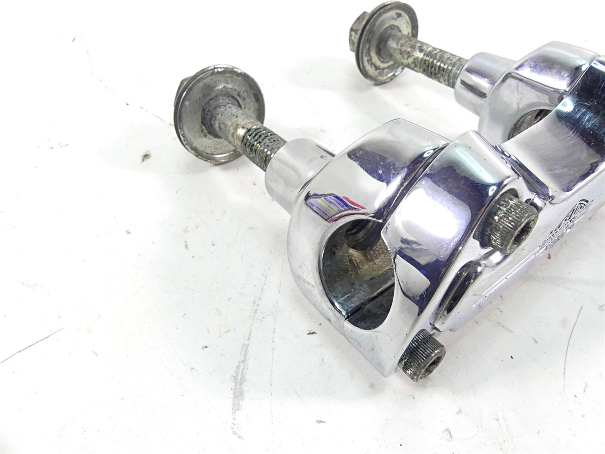 2002 Harley FLSTCI Softail Heritage Chrome Handlebar Holder Riser Set 56567-86B {{ shop.shopifyCountryName }} - Mototech271
