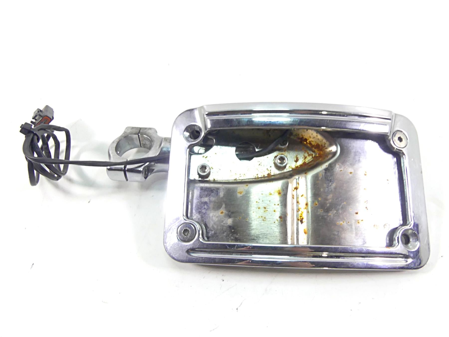 2011 Harley Softail FXS Blackline Curved Rear Side License Plate Holder - Read