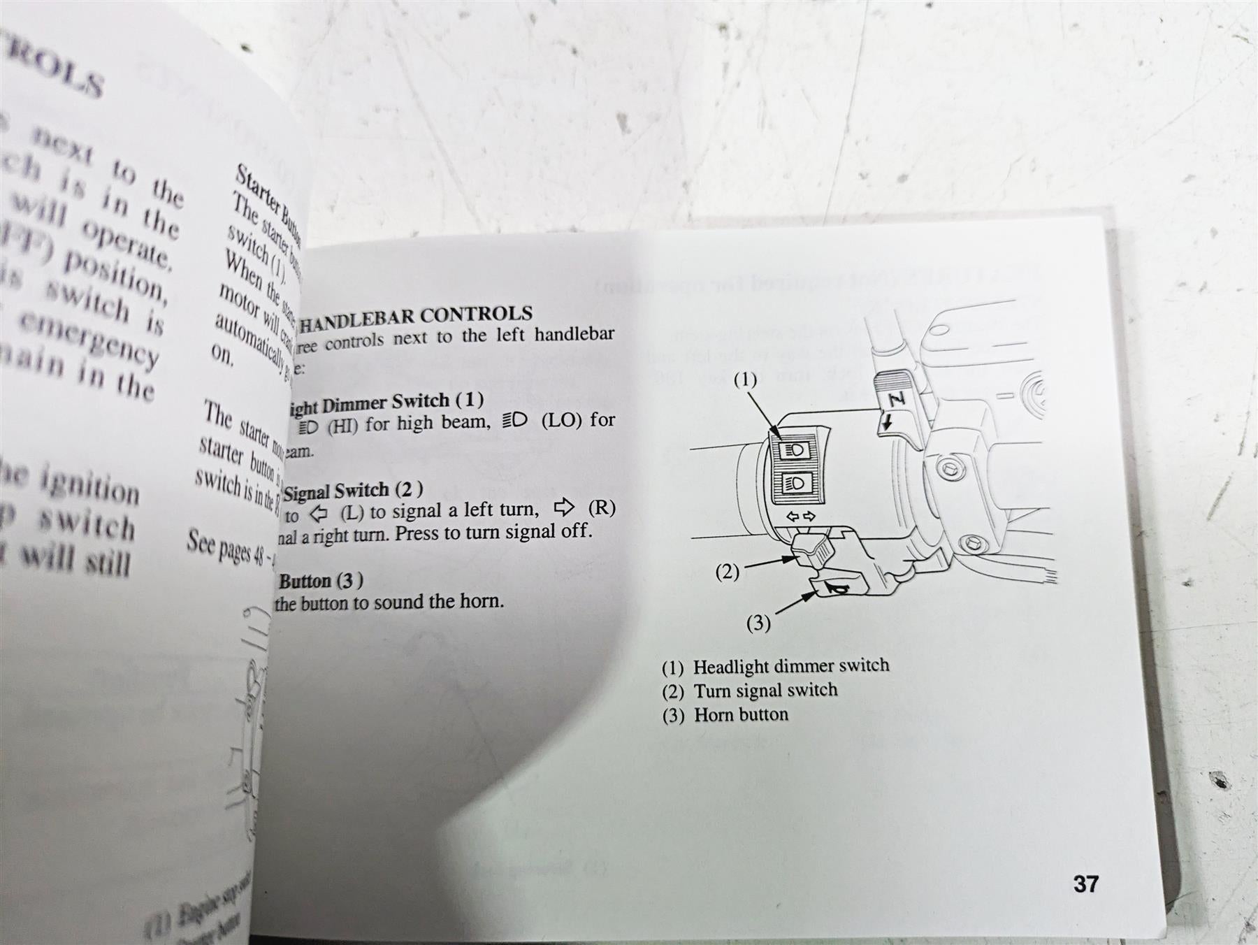 1998 Honda GL1500 Valkyrie Tour Owners Manual 00X31-MZ0-6200 {{ shop.shopifyCountryName }} - Mototech271